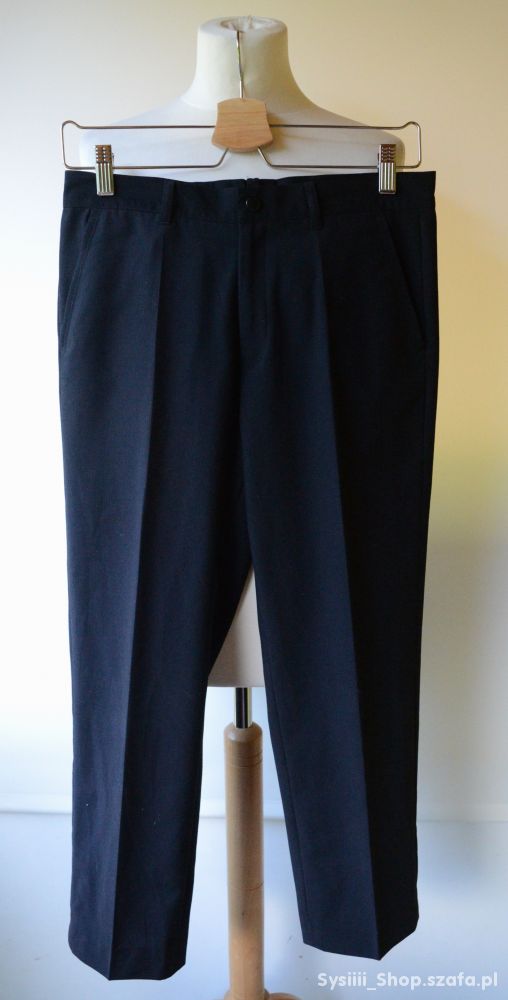 Spodnie Eleganckie Garnitur Paseczki 158 cm 12 13