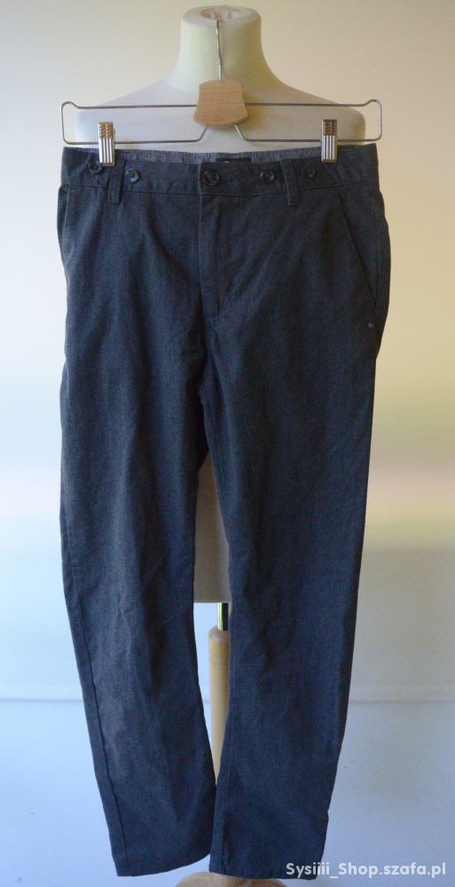 Spodnie Szare Cubus 152 cm 12 lat Eleganckie Szkoł