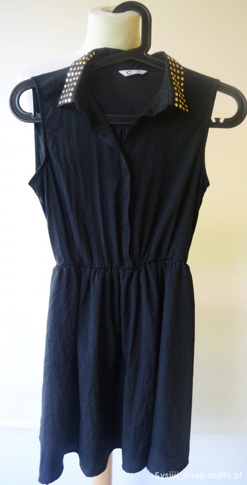 Sukienka Czarna Cubus Cekiny 152 cm 12 lat