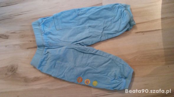 Sztruksowe spodnie 80 cm