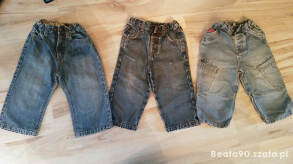 Spodnie jeansowe 80 86 cm