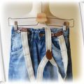 Spodnie Jeans Szelki Relaxed 134 cm 8 9 lat H&M