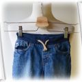 Spodnie Jeans Gumki 92 cm 15 2 lata Loose Pull On