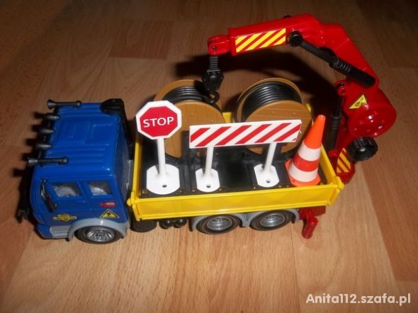 Dickie Toys ciężarówka ze znakami drogowymi