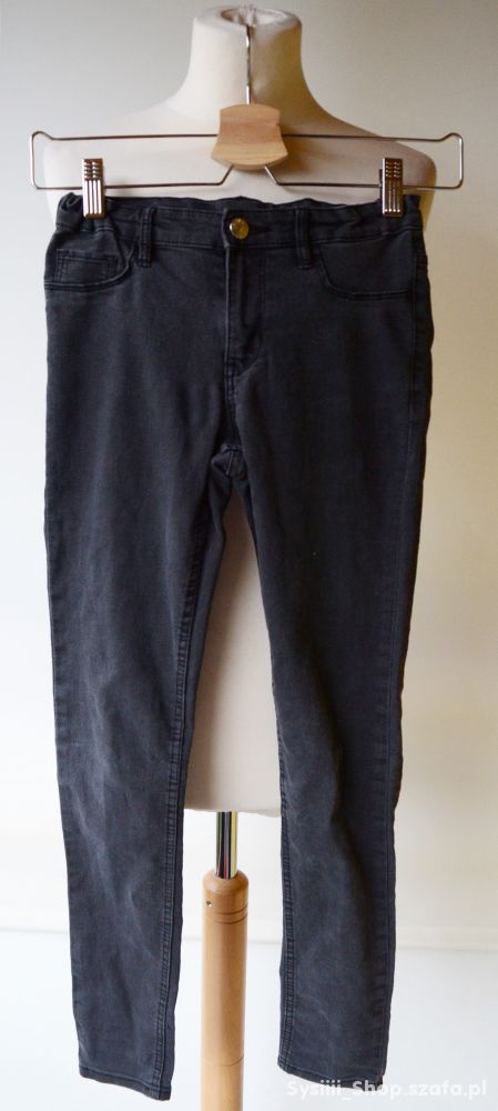 Spodnie Szare H&M Skinny Fit 146 cm 10 11 lat