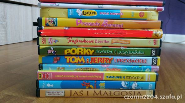 10 bajek Tom i Jerry Troskliwe Misie Smerfy