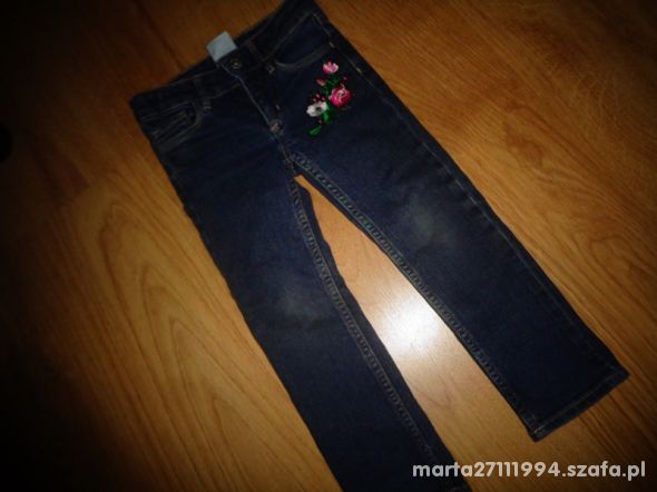 spodnie dżinsy dla dziewczynki 98 2 3latka
