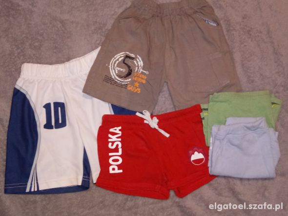 3x krótkie spodenki
