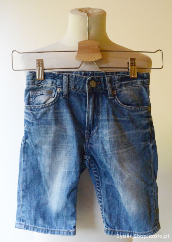 Spodenki Krótkie Jeans Dzins 110 cm 4 5 lat H&M