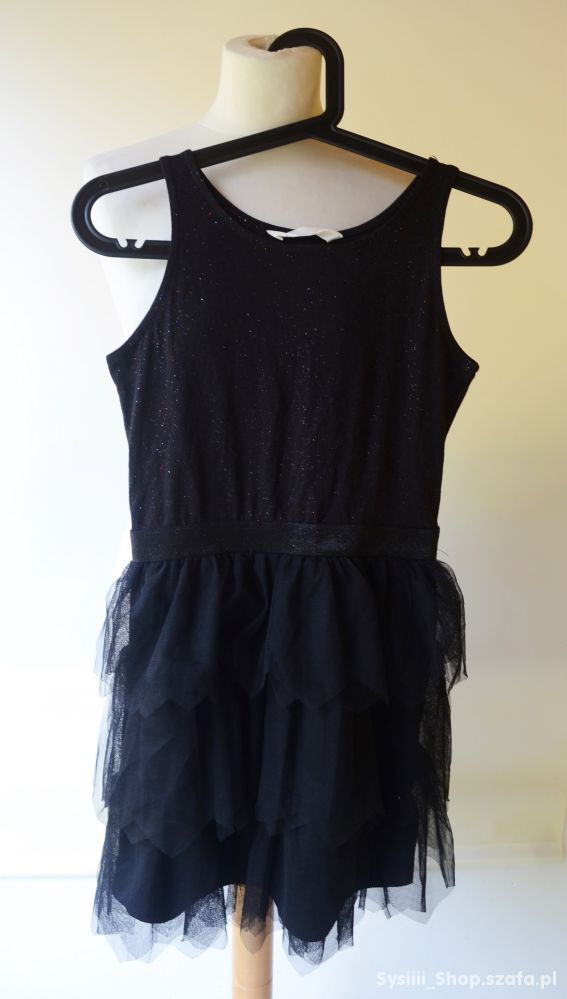 Sukienka Czarna Tiul H&M 146 152 cm 10 12 lat