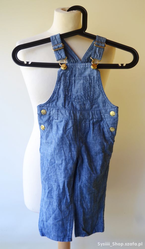 Ogrodniczki H&M Jeans Dzins 92 cm 15 2 lata