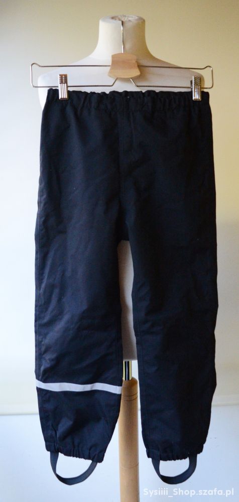 Spodnie Czarne Ziemowe Narty H&M Sport 122 cm 6 7