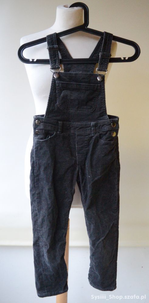 Ogrodniczki Szare H&M 110 cm 4 5 lat Spodnie