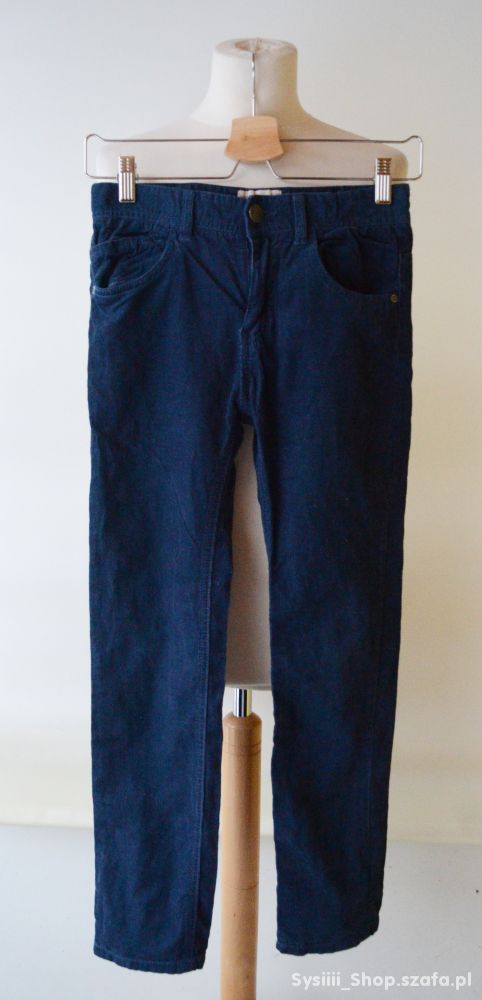 Spodnie Granatowe Sztruksowe Zara Boys 140 cm 9 10
