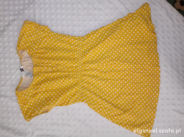letnia żółta słoneczna sukienka H&M