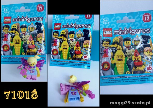 LEGO MINIFIGURKA 71018 seria17 dziewczynka MOTYL