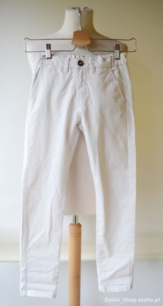 Spodnie Kremowe 134 cm 9 lat Hampton Republic Wizy