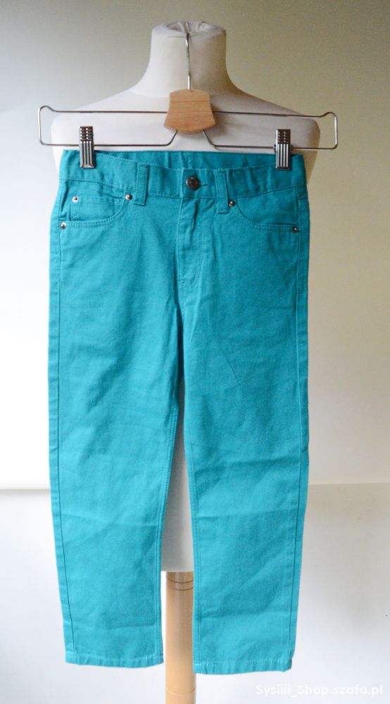 Spodnie H&M 116 cm 5 6 lat Morskie Dzinsowe Girls