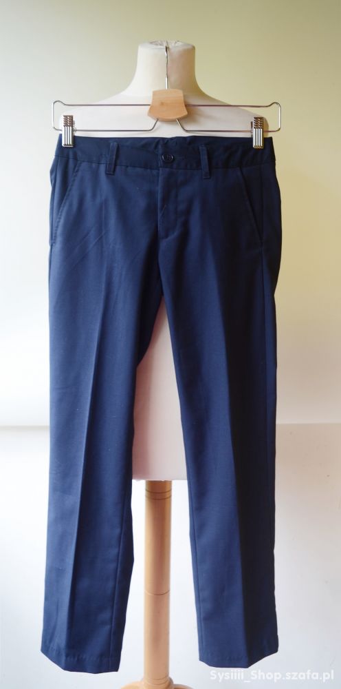 Spodnie Wizytowe Granatowe Lindex 146 cm 11 lat El