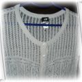 Biały ażurowy sweterek HM 158 164