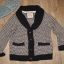 Sweterek sweter chłopiec Rebel czerń i biel 128