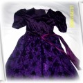 fioletowa suknia dziecięca piękna