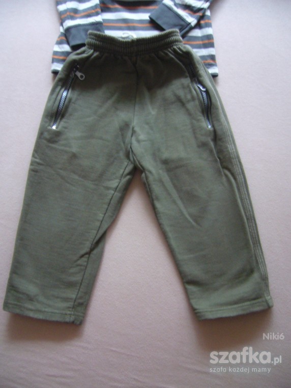 Zielone spodnie dresowe