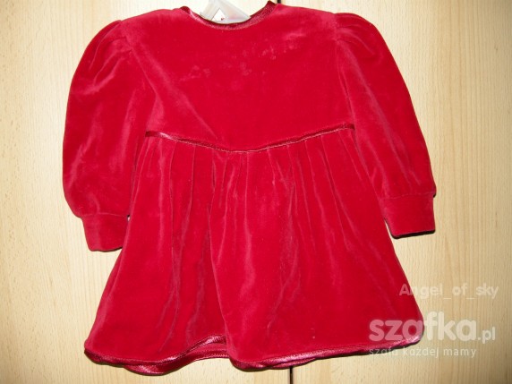 Czerwona sukienka rozmiar 80