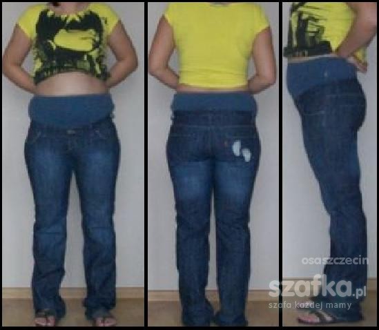 Spodnie jeans ciazowe