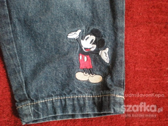 oryginalne spodnie jeansowe Mickey Mouse