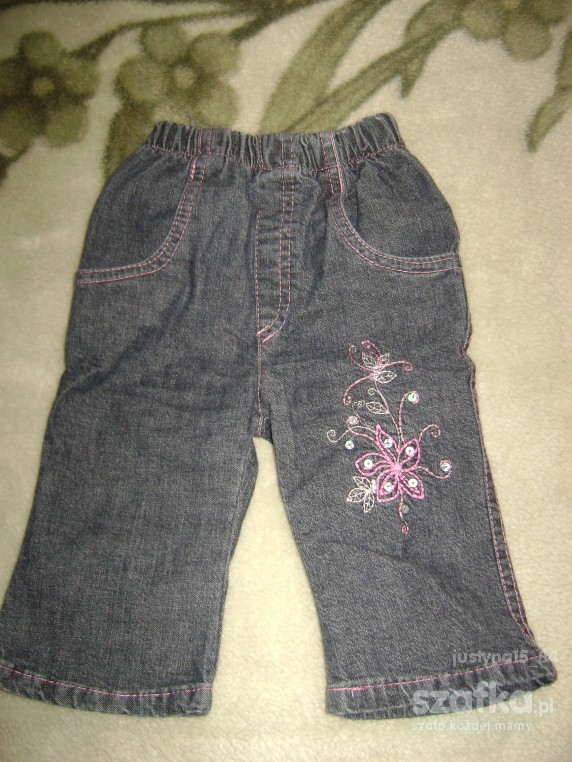 spodnie z jeansu r 68
