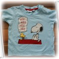 HM bluzeczka Snoopy 68 na lato