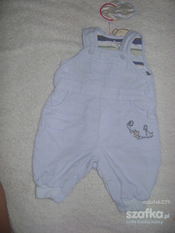 h and m 56 sztruksowe ogrodniczki ocieplane