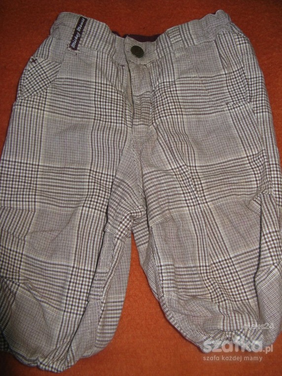 Super spodnie w kratę H M DISNEY rozm 62