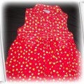 śliczna czerwona sukienka 86 92