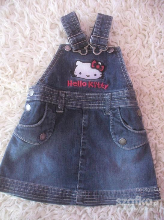 HELLO KITTY firma HM sukieneczka jeansowa