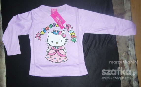 hello kitty mowa bluzka z dlugim rekawem