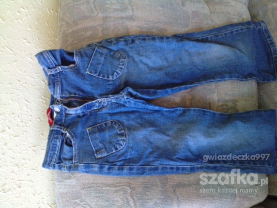 Jansowe spodnie 116 cm pasek GRATIS