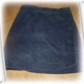 sztuksowa mini na guziki kolor jeans