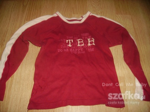czerwona sportowa bluzka dla chlopaca dziewczynki