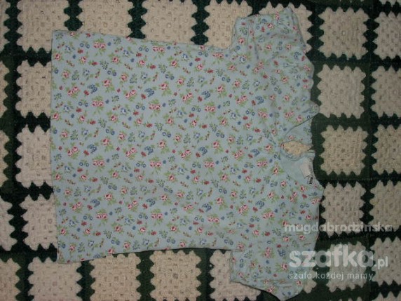 koszulka blekitna w kwiatki HM