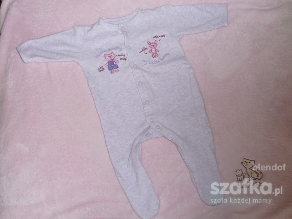 Fioletowe śpioszki mothercare