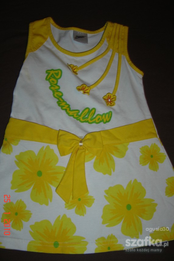 letnia żółta sukienka