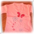 różowa bluzeczka z motylkiem