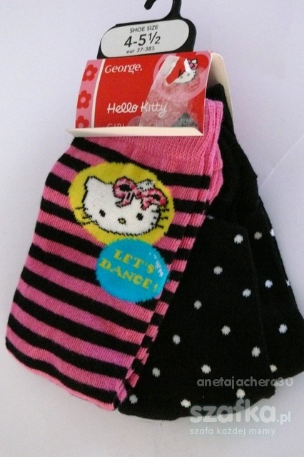 HELLO KITTY skarpety 2 pary NOWE rozm 37 do 38