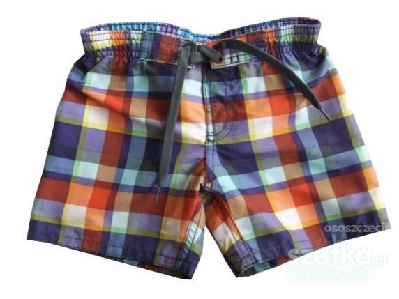 HandM SPODENKI w kolorową kratkę 86 92