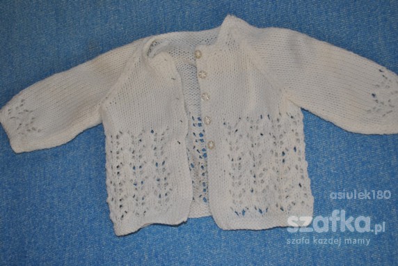 biały sweterek