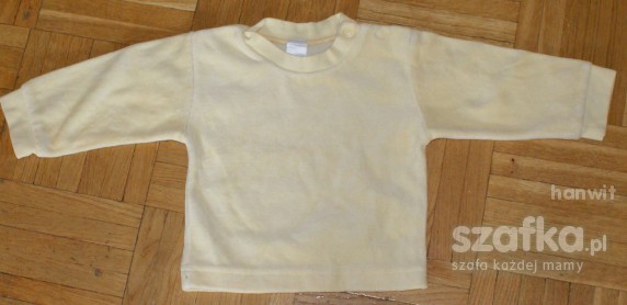 Żółta welurowa bluzeczka