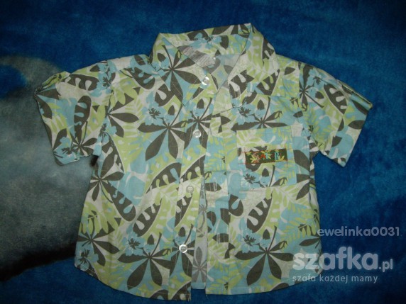 śliczna hawajska koszula dla małego elegancika
