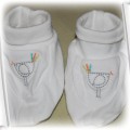 Piękne białe buciki dla niemowlaka Mothercare